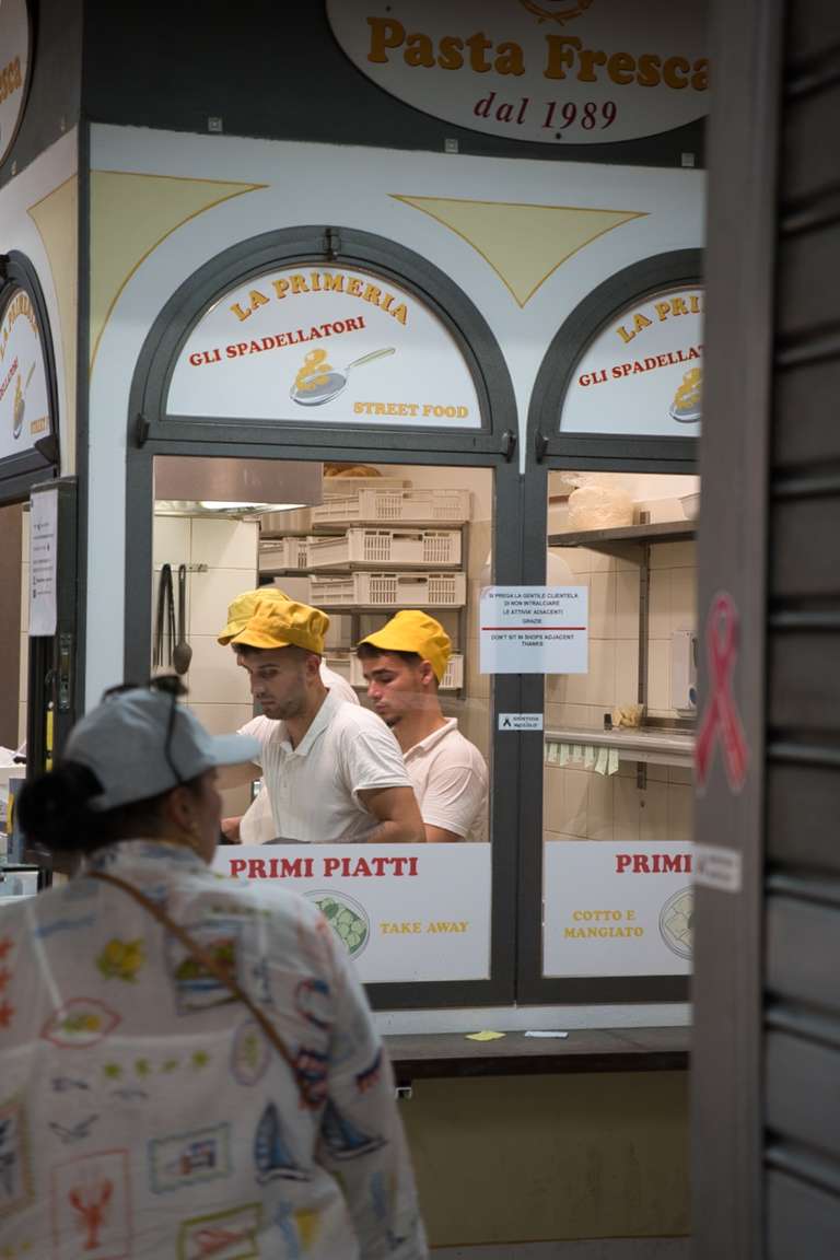 Die beste Pasta in Florenz? F.N. Pasta Fresca im Mercato Centrale Firenze.