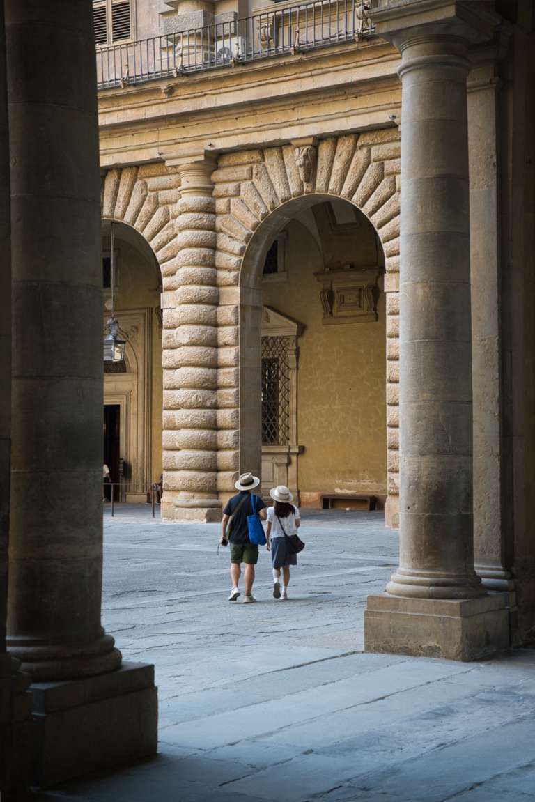 Der Innenhof des Palazzo Pitti.